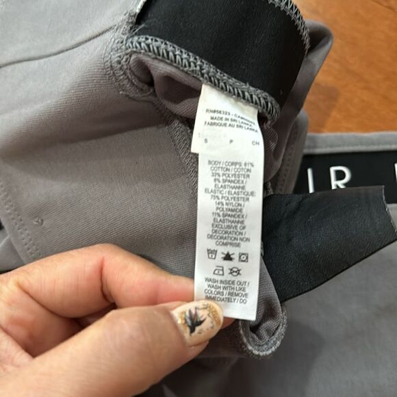 Nike Women's Sportswear Air Logo Taped 7/8 HR Leggings Grey size S - Picture 6 of 9